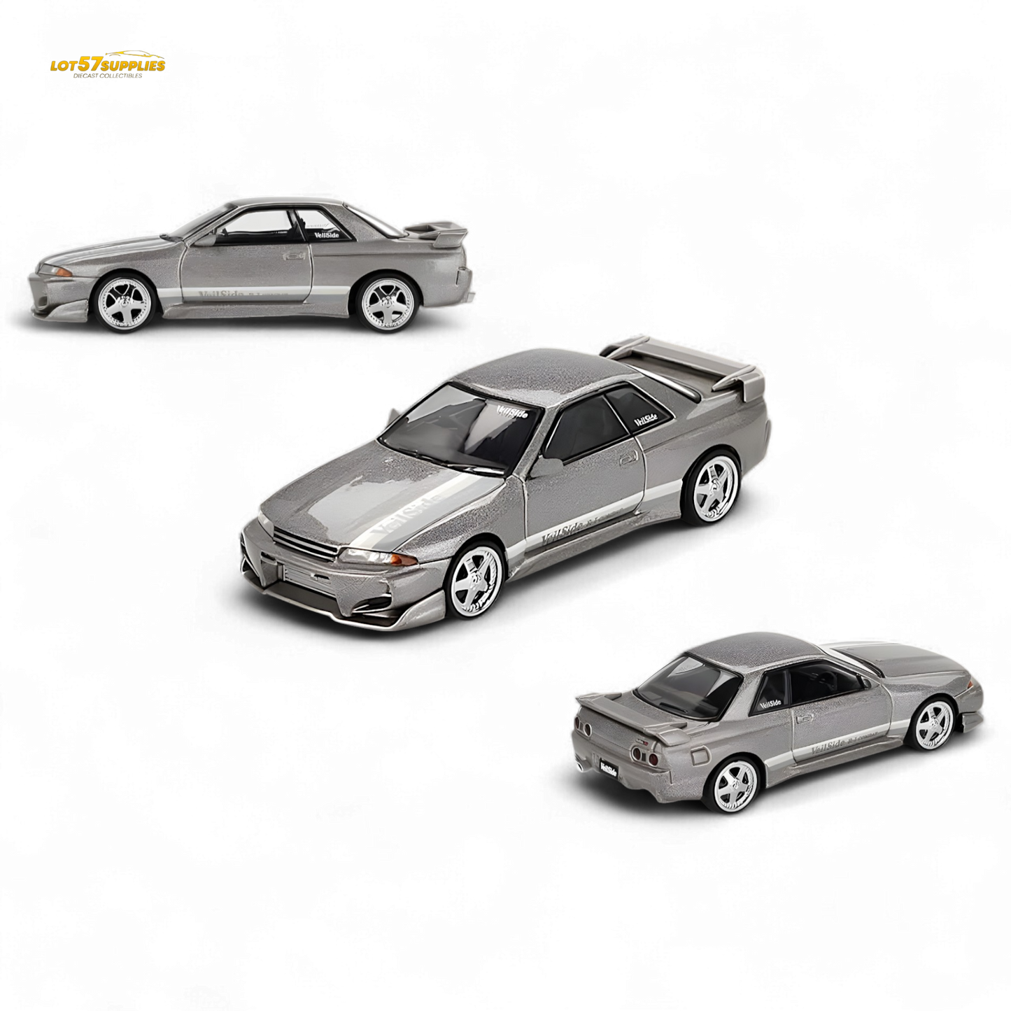 Nissan Skyline GT-R (R32) Veilside Combat C-I Veilside Combat Grey #971 1:64