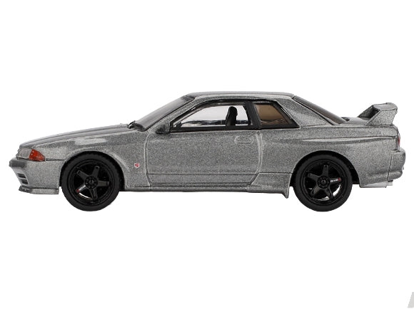 Nissan Skyline GT-R (NISMO BNR32 CRS Version) RHD (Right Hand Drive) Dark Metal Gray Metallic Limited Edition 1/64 Diecast Model Car by Mini GT