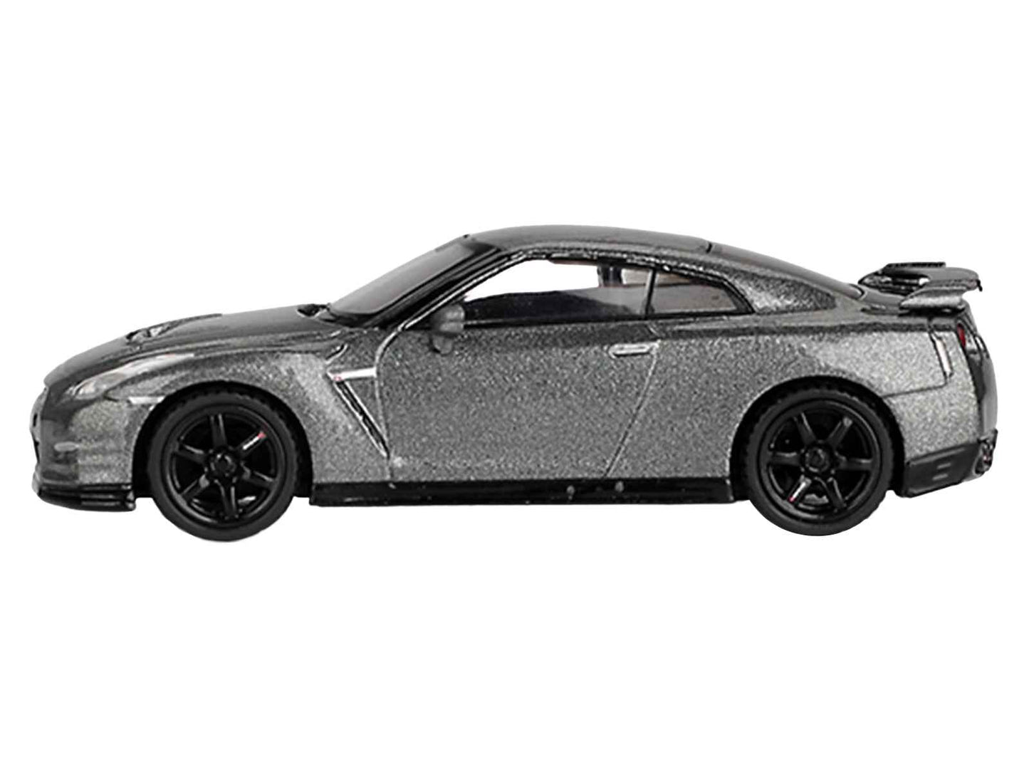 Nissan GT-R Nismo R35 CRS Version RHD (Right Hand Drive) Dark Metal Gray Metallic Limited Edition 1/64 Diecast Model Car by Mini GT