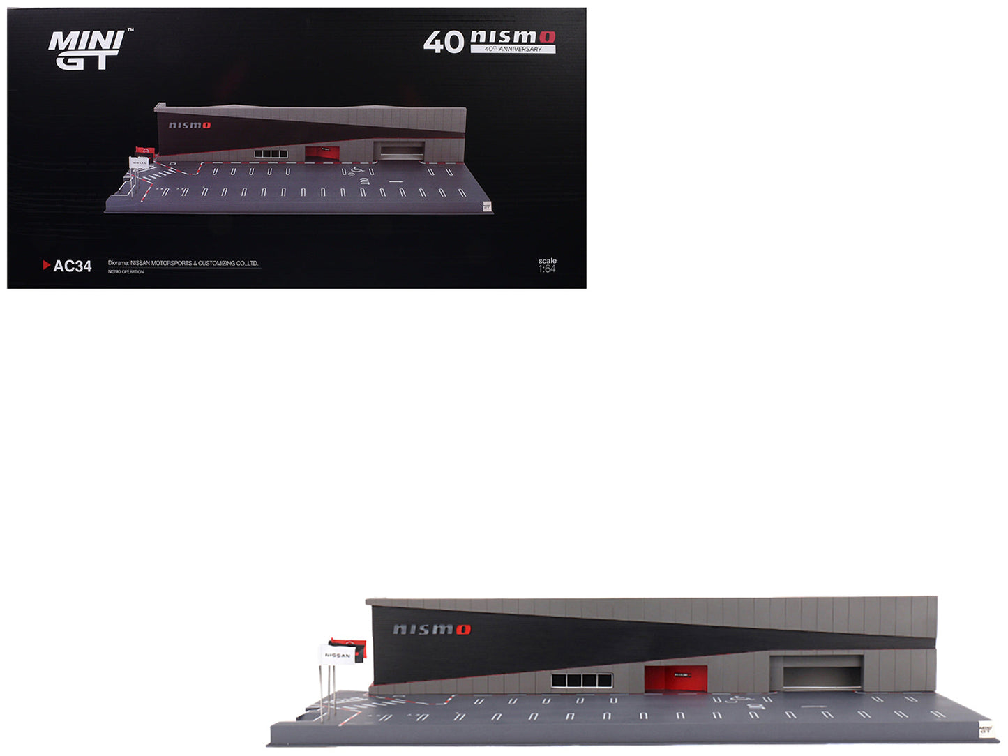 Nissan Motorsports & Customizing Co. Ltd. NISMO Operation Diorama 1/64 Model by Mini GT  free shipping USA