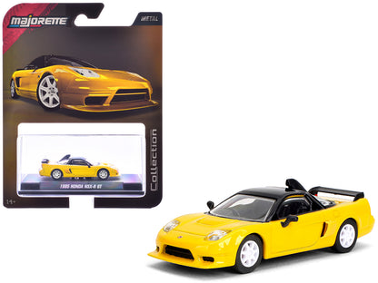 1995 Honda NSX-R GT RHD (Right Hand Drive) Yellow with Black Top "Collection" Series 1/64 Diecast Model Car by Majorette  free shipping USA