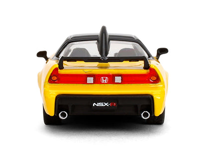 1995 Honda NSX-R GT RHD (Right Hand Drive) Yellow with Black Top "Collection" Series 1/64 Diecast Model Car by Majorette