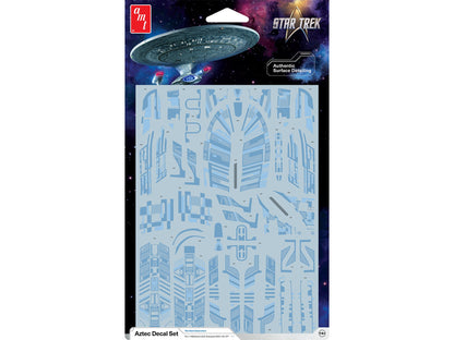 "Star Trek: The Next Generation" U.S.S. Enterprise NCC-1701-D Aztec Decal Set 1/1400 Scale by AMT  free shipping USA