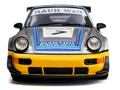 RWB 964 #7 "Ichiban Boshi - Martini Racing" Silver Metallic with Stripes 1/64 Diecast Model Car by Model Model