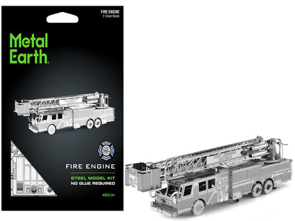 Model Kit Fire Engine "Fort Johnson Tower 6" (Moderate Difficulty) Steel Model by Metal Earth  free shipping USA