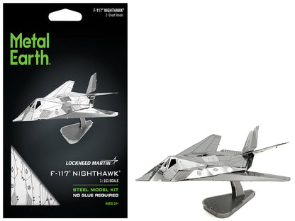 Model Kit Lockheed Martin F-117 Nighthawk Stealth Aircraft "United States Air Force" (Moderate Difficulty) Steel Model by Metal Earth  free shipping USA
