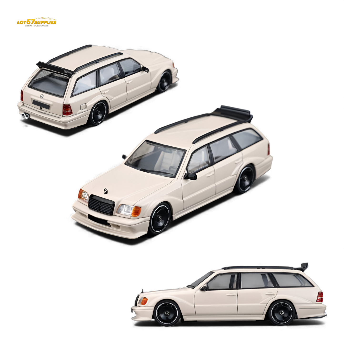 (Pre-Order) Mortal Mercedes-Benz S124 - Milk Tea Color 1:64