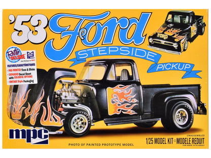 Skill 2 Model Kit 1953 Ford Stepside Pickup Truck 1/25 Scale Model by MPC  free shipping USA