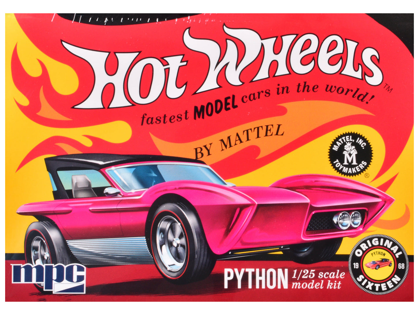 Skill 2 Model Kit Python Car "Hot Wheels" 1/25 Scale Model by MPC  free shipping USA