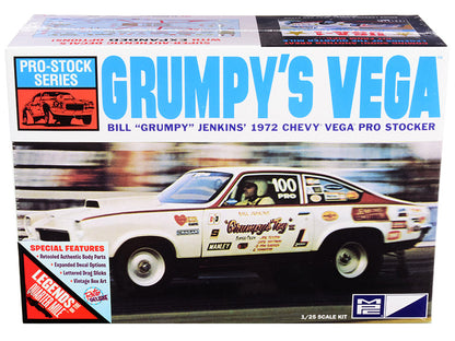Skill 2 Model Kit 1972 Chevrolet Vega Pro Stock Bill "Grumpy" Jenkins' "Legends of the Quarter Mile" 1/25 Scale Model by MPC  free shipping USA