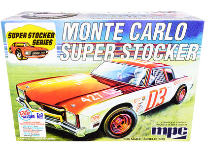Skill 2 Model Kit 1971 Chevrolet Monte Carlo Super Stocker 1/25 Scale Model by MPC  free shipping USA