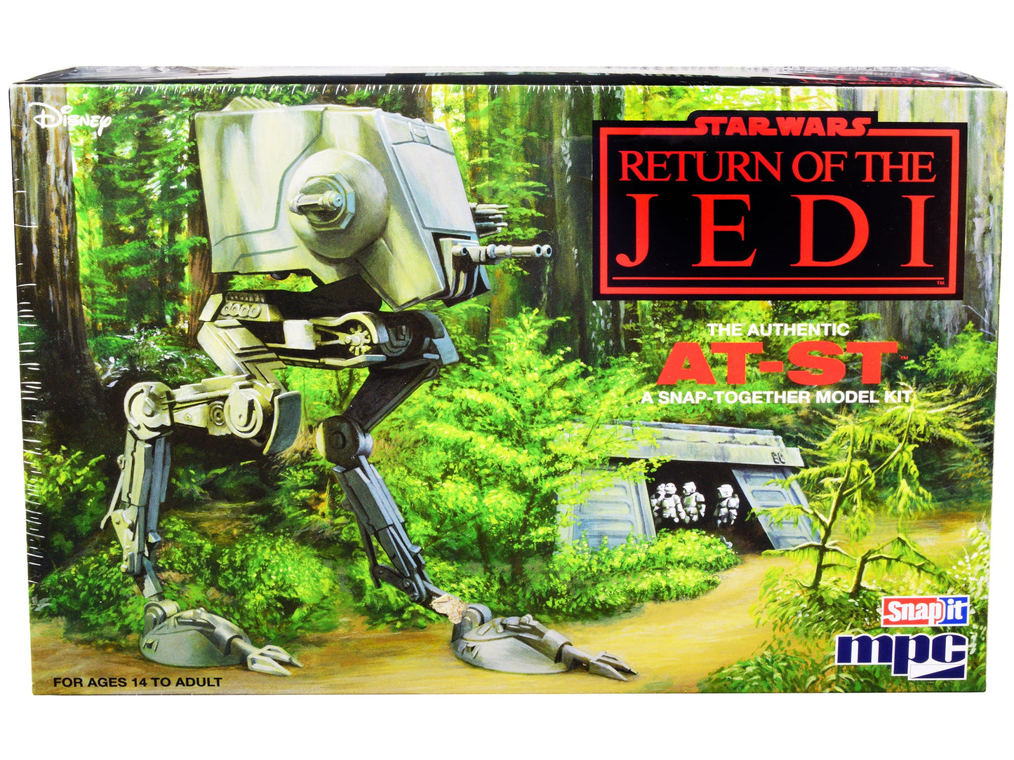 Skill 2 Snap Model Kit AT-ST "Star Wars: Return of the Jedi" Movie Scale Model by MPC  free shipping USA