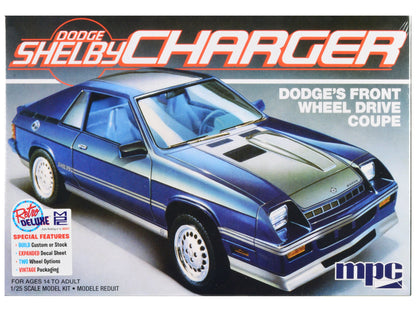 Skill 2 Model Kit 1986 Dodge Shelby Charger 1/25 Scale Model by MPC  free shipping USA