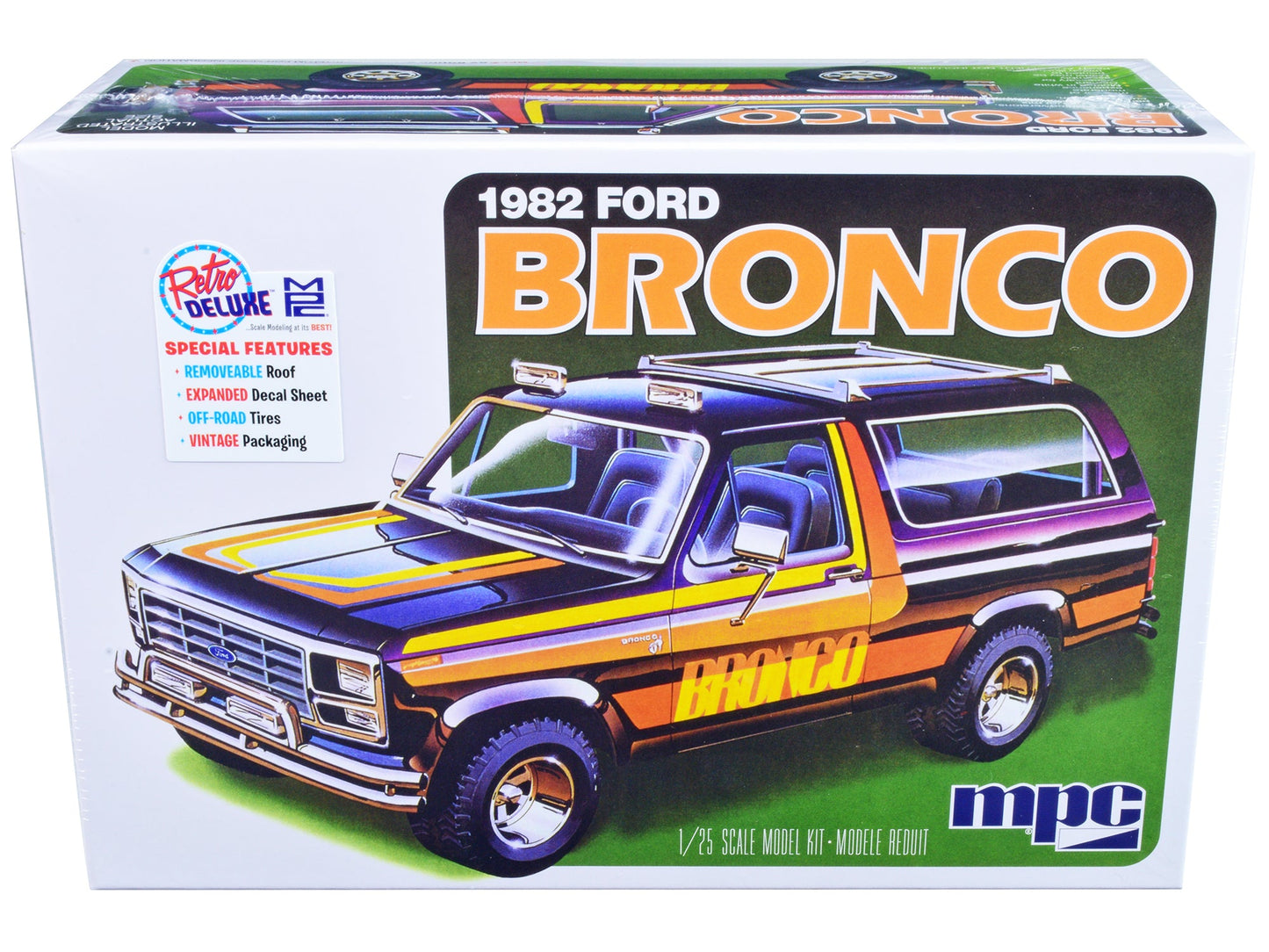 Skill 2 Model Kit 1982 Ford Bronco 1/25 Scale Model by MPC  free shipping USA