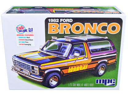 Skill 2 Model Kit 1982 Ford Bronco 1/25 Scale Model by MPC  free shipping USA