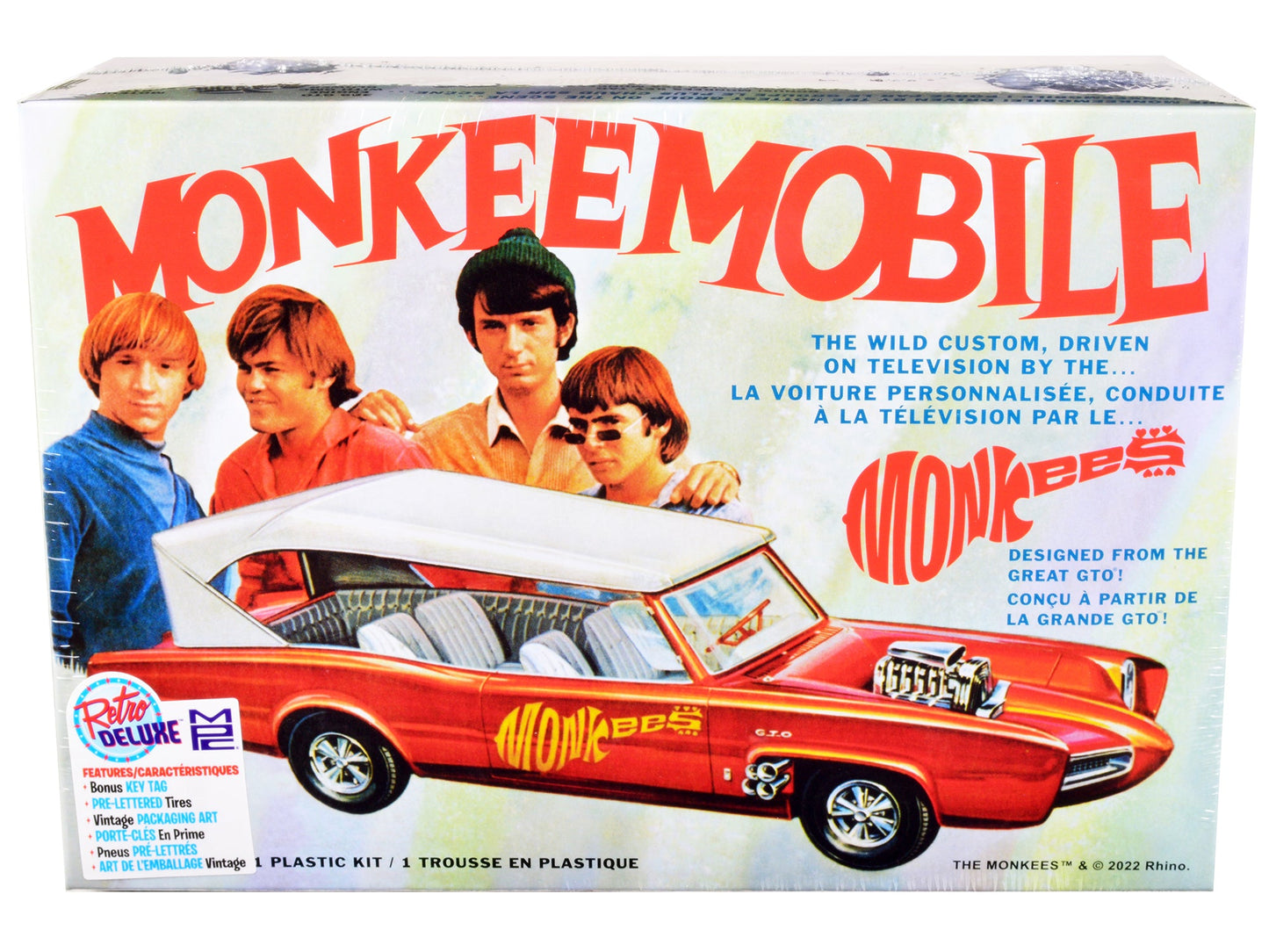 Skill 2 Model Kit Monkeemobile "The Monkees" (1966-1968) TV Series 1/25 Scale Model Car by MPC  free shipping USA