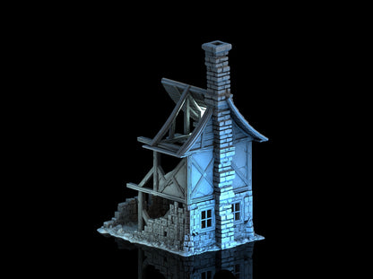 Adrian-3DP4U - Ruined House 5 - 28mm