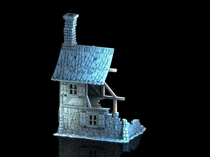 Adrian-3DP4U - Ruined House 5 - 28mm
