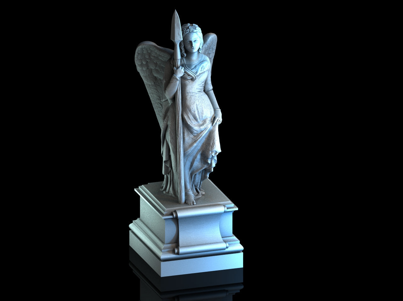 Adrian-3DP4U - The Guardian Angel - 28mm