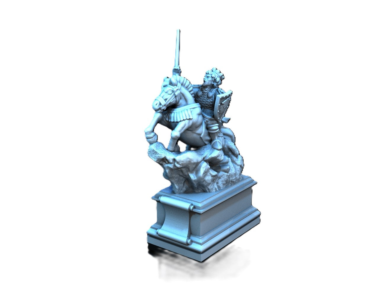 Adrian-3DP4U - Kings Ride Statue - 28mm