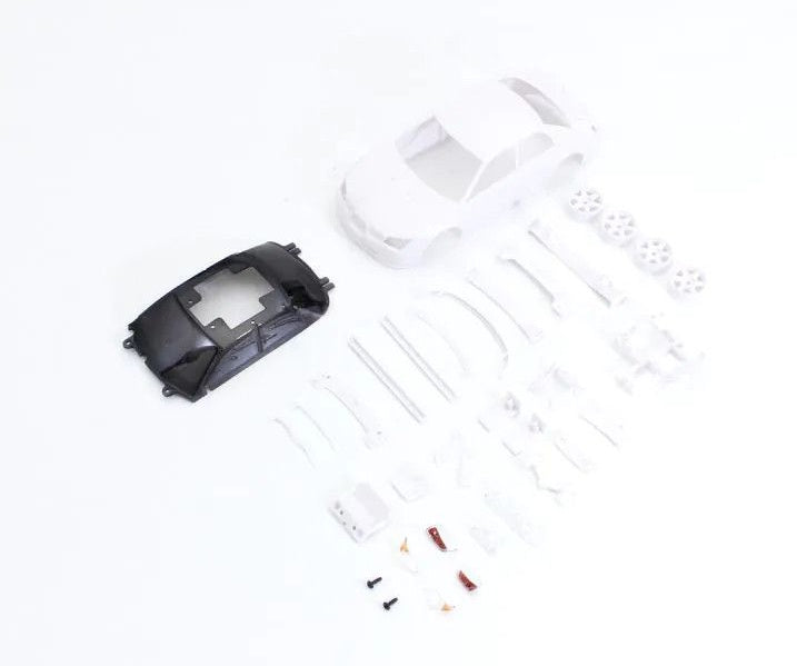 Kyosho MZN205 Subaru Impreza WRX STI White Body Set w/Wheels Mini-Z AWD