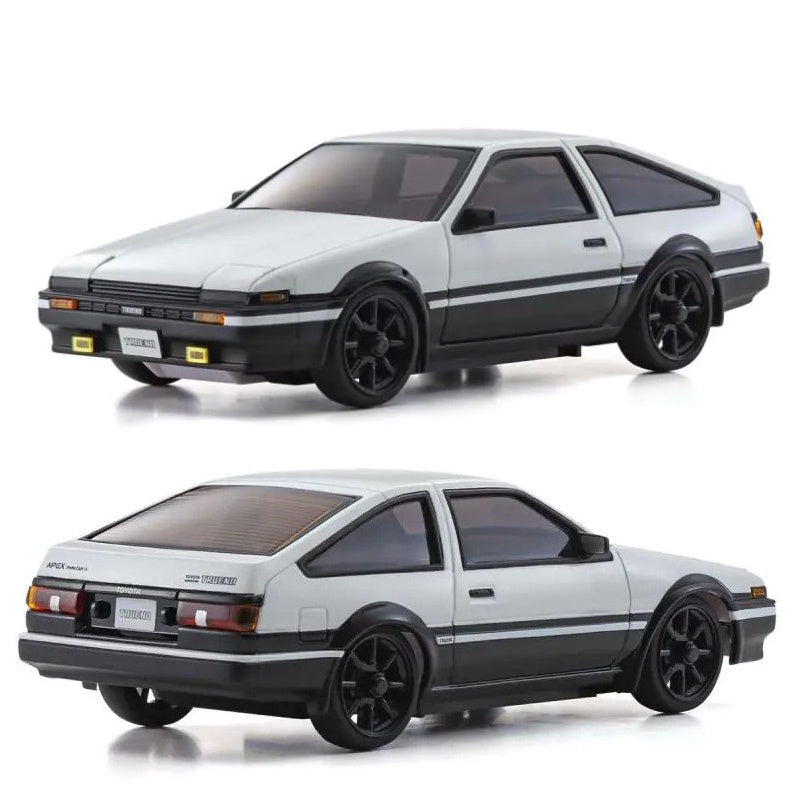 Kyosho MZP465WBK ASC MA020 Toyota Sprinter Trueno AE86 White/Black Mini-Z AWD