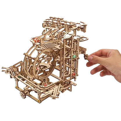 Marble Run Stepped Hoist 3D Wood Model Kit UGEARS
