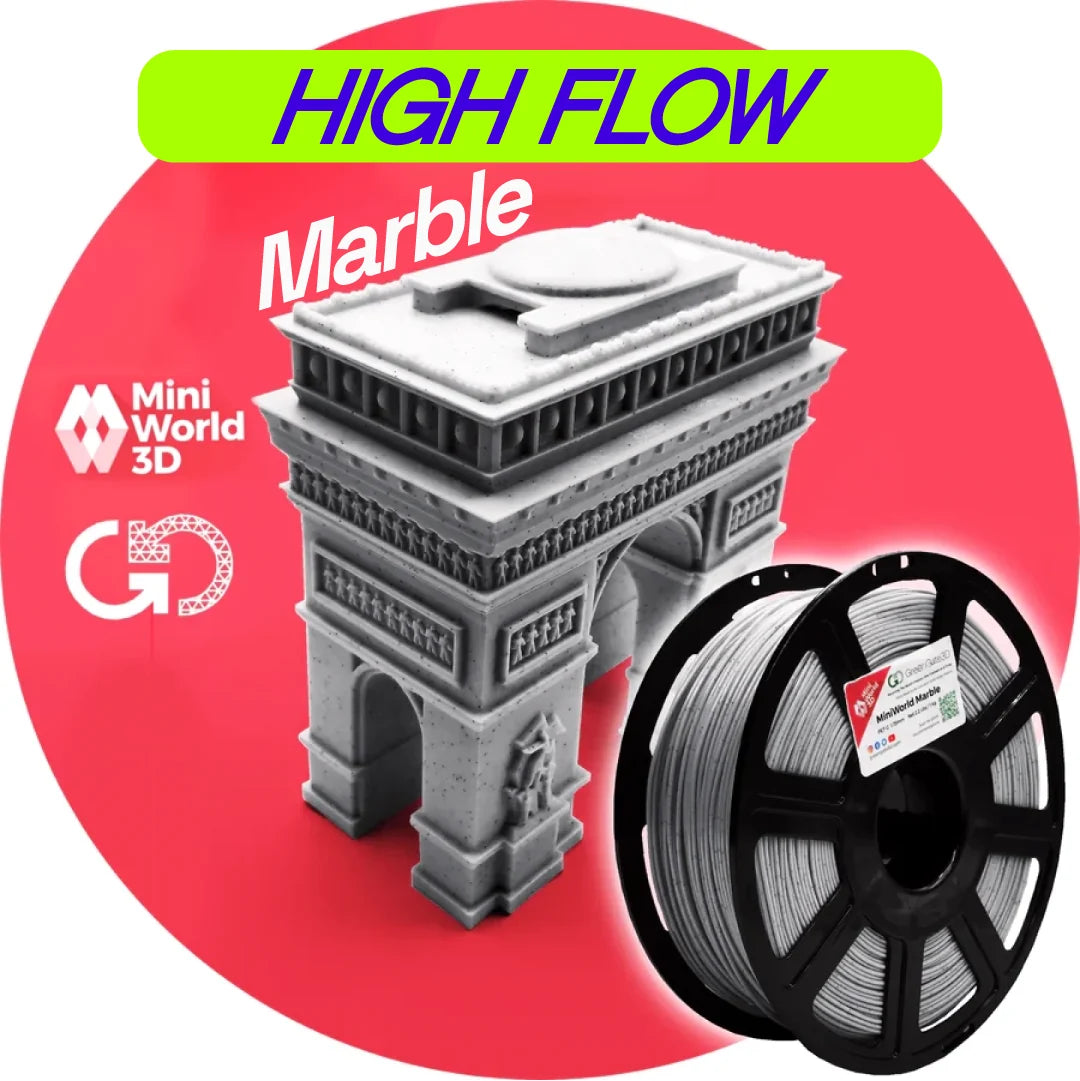 MiniWorld3D Marble: Recycled PET-G (+ FREE Arc de Triomphe STL)