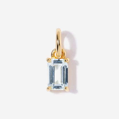 Aquamarine Necklace Charm by Little Sky Stone