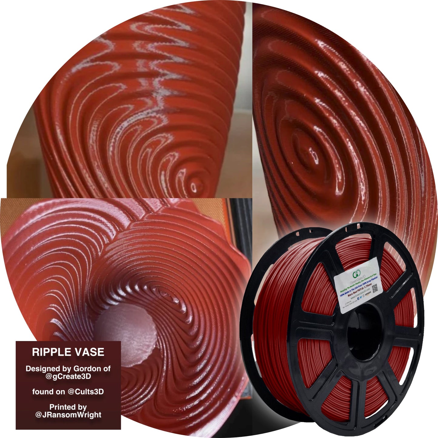 Mars Red: Recycled PET-G