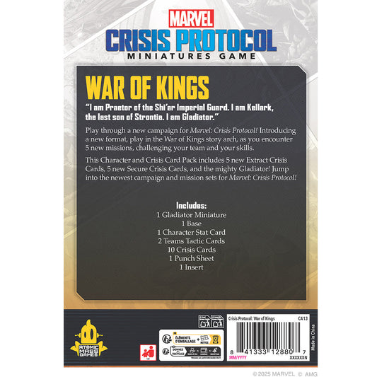 Marvel Crisis Protocol: War of Kings Character and Crisis Card Pack