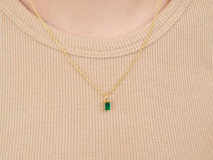 Birthstone Necklace - May by Little Sky Stone