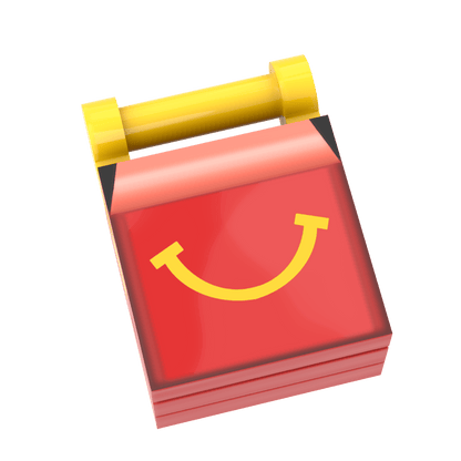 McBrick's Smile Meal - Custom Printed - Made Using LEGO® Parts