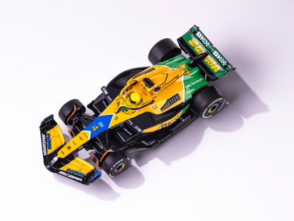 AFX 22120 McLaren F1 MCL38 #4 Lando Norris Ayrton Senna 2024 HO Slot Car