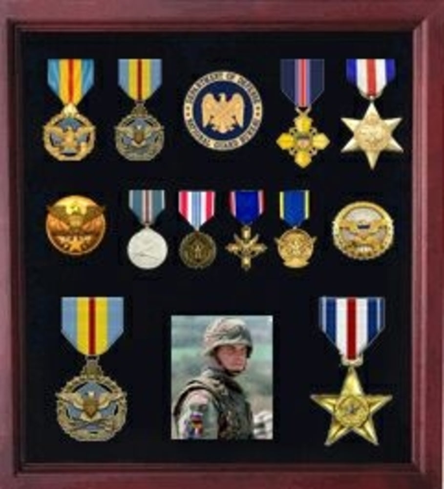 Military Medal Display case, American medal Shadowbox.