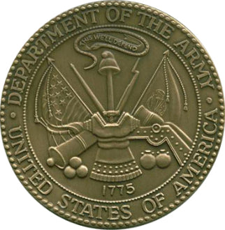 Army Service Medallion, Brass Army Medallion