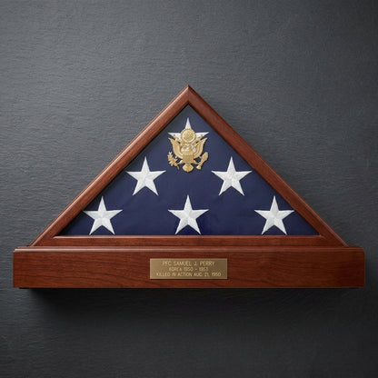 Flag and urn display case, Eternity Flag case, Flag Display Case