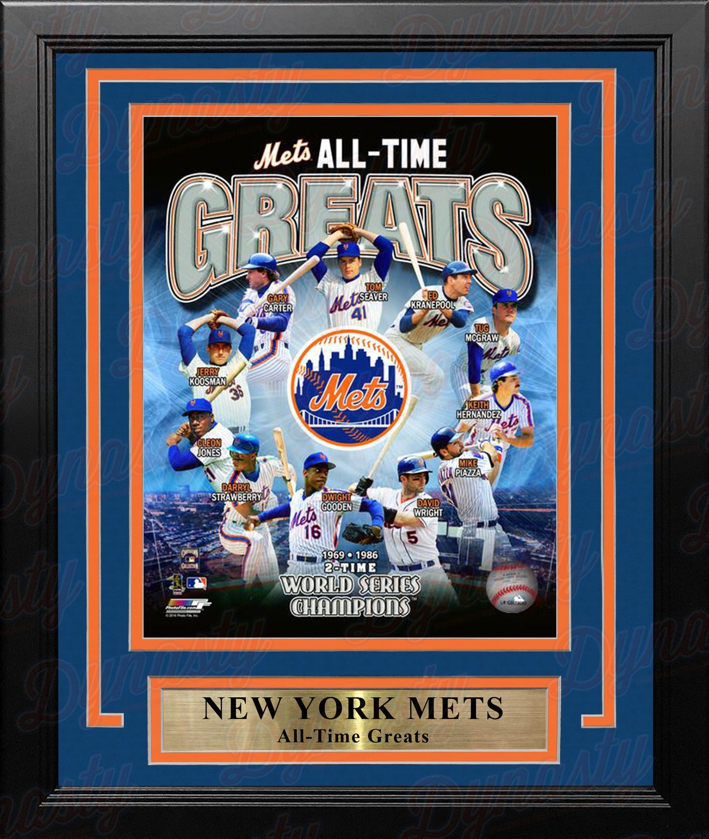New York Mets All-Time Greats 8" x 10" Framed Baseball Photo