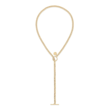 Micro Link Curb Chain Convertible Lariat by eklexic jewelry