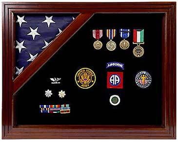 Military Award Shadow Box with Display Case
