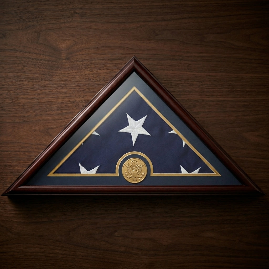 Army Flag Display Case Box, 5x9 Burial