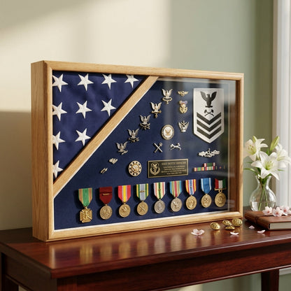 Military Shadow Box 18x24 - 3'x5' flag