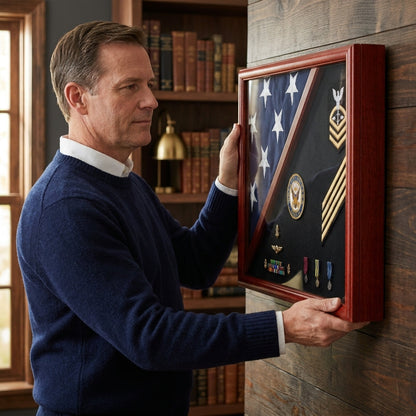 Military Shadow Box, Military Medals Display Case