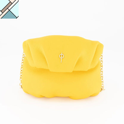 Mini Leda Floater Handbag Yellow by Ladiesse