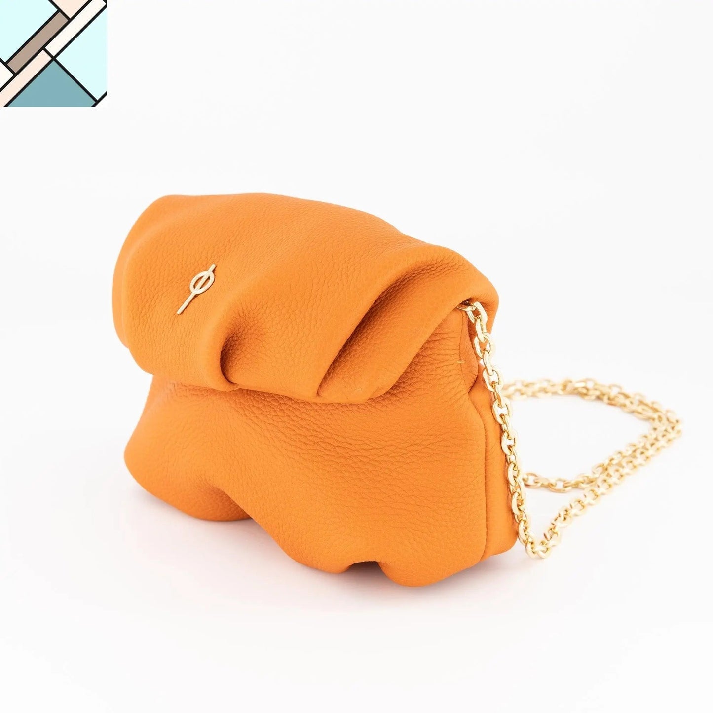 Mini Leda Floater Handbag Yellow by Ladiesse