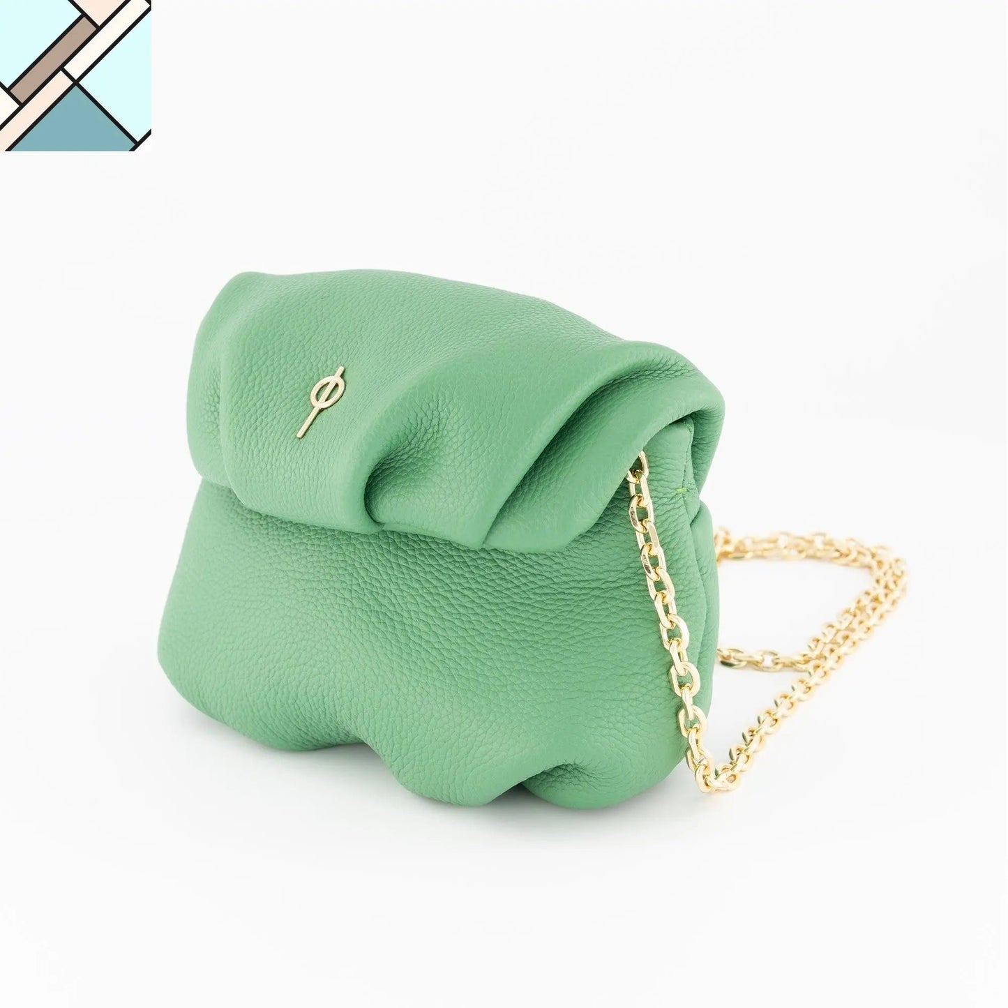 Mini Leda Floater Handbag Yellow by Ladiesse