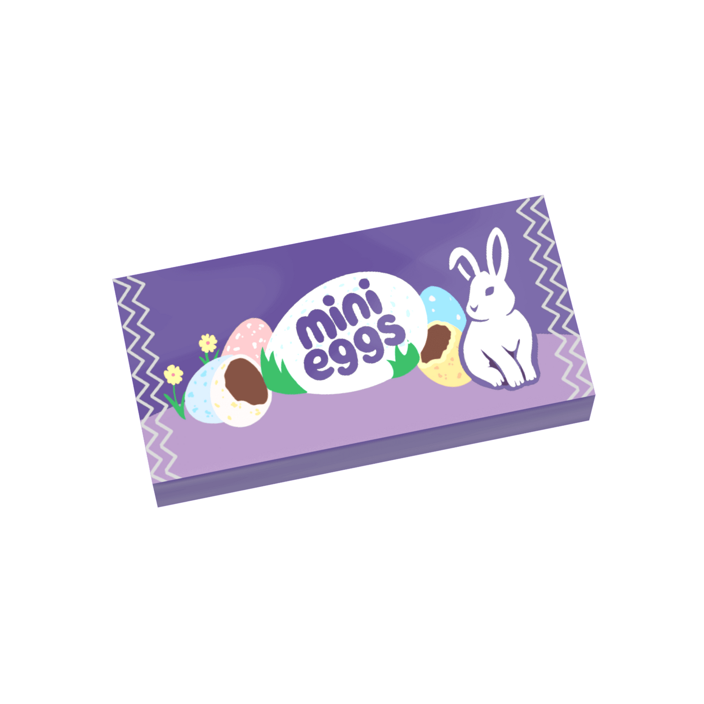 Chocolate Mini Eggs - Easter Candy - Custom Printed 1x2 Tile - Made Using Lego® Tile