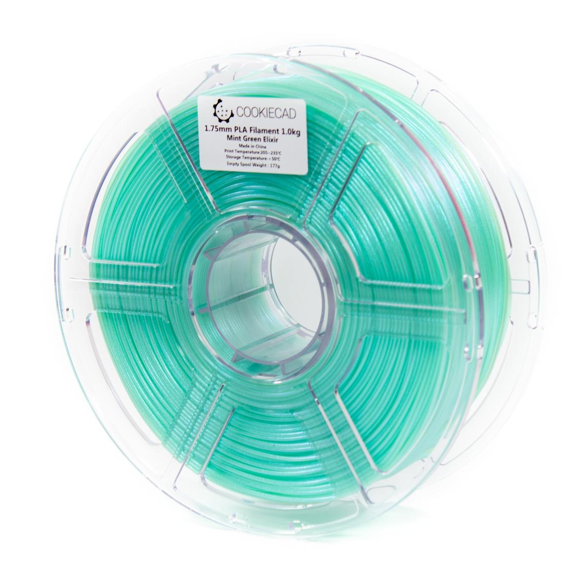 Mint Green Elixir PLA Filament 1.75mm, 1kg