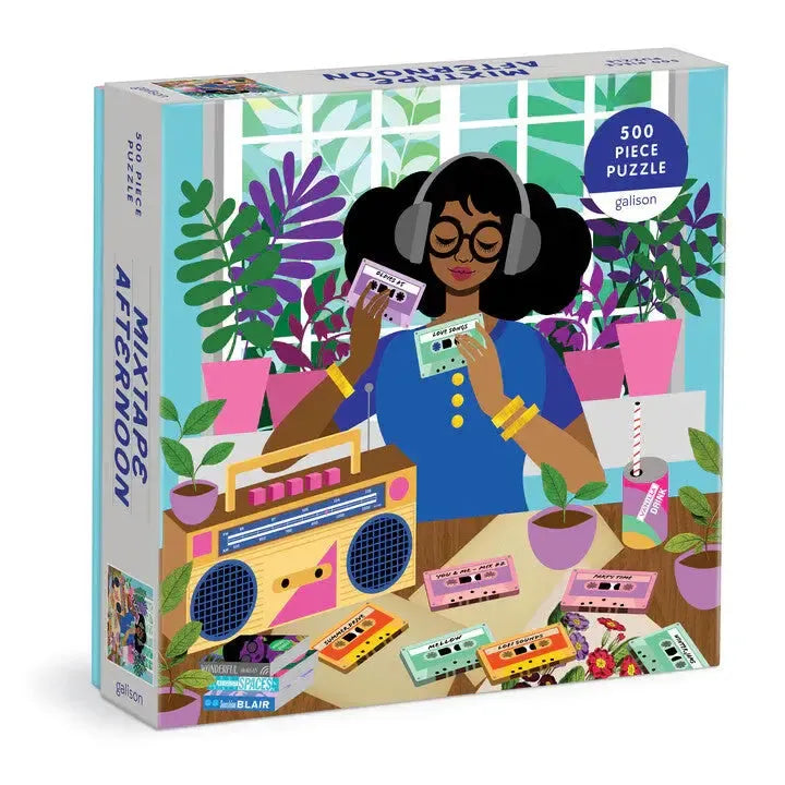 Mixtape Afternoon 500 Piece Jigsaw Puzzle Galison