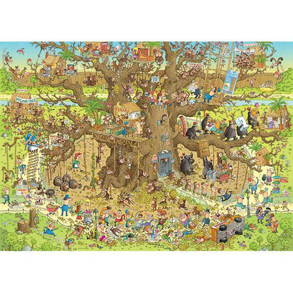 Monkey Habitat Funky Zoo 1000 Piece Jigsaw Puzzle Heye